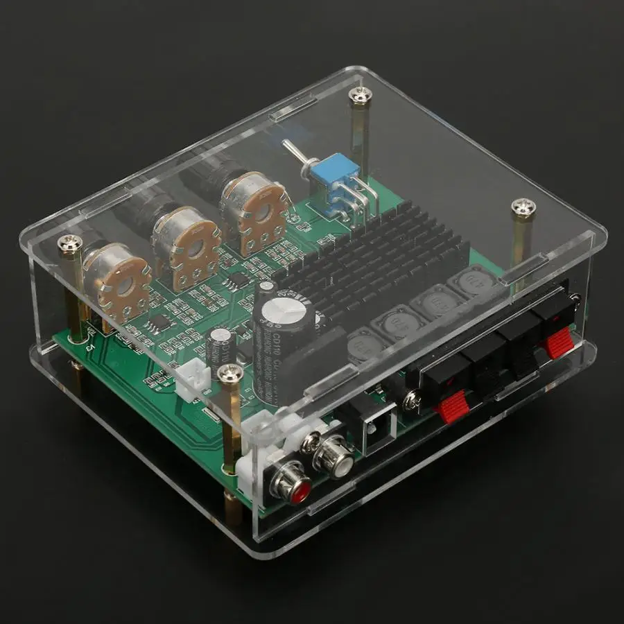 Плата цифрового усилителя AC12 17V/DC 12 24V AMP модуль 80W * 2 двухканальный цифровой аудио