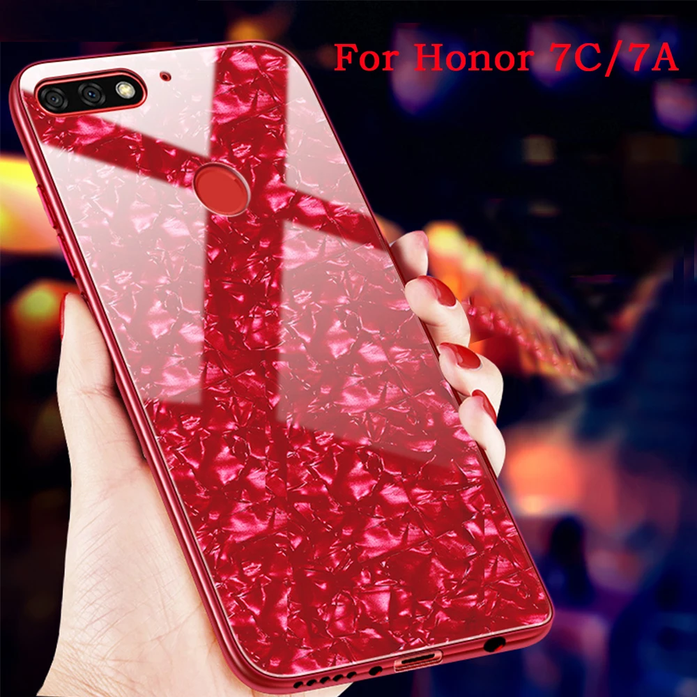 Чехол UTOPER для Huawei Honor 7A Pro чехол из закаленного стекла жесткий корпус Play 7X 7C 5 7 99 Capa |