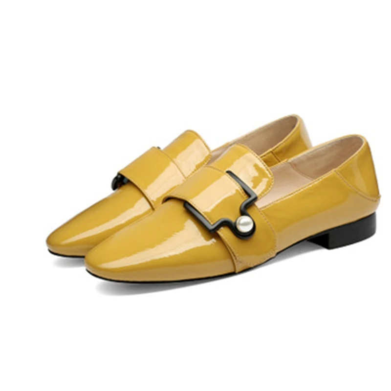 Модная повседневная обувь Кожаная женская Сезон весна Новинка 2019 года Тонкие