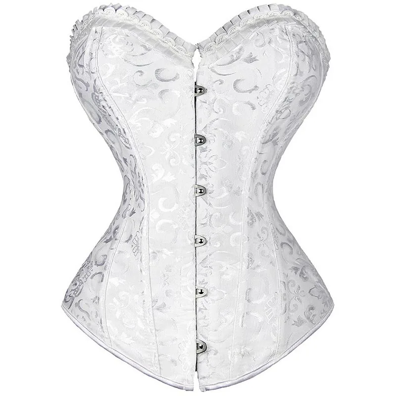 

Corset Sexy Women Bustier Overbust Gothic Lace Strapless Shaper Steel Boned Waist Trainer Cincher Corselet Shapewear Plus Size