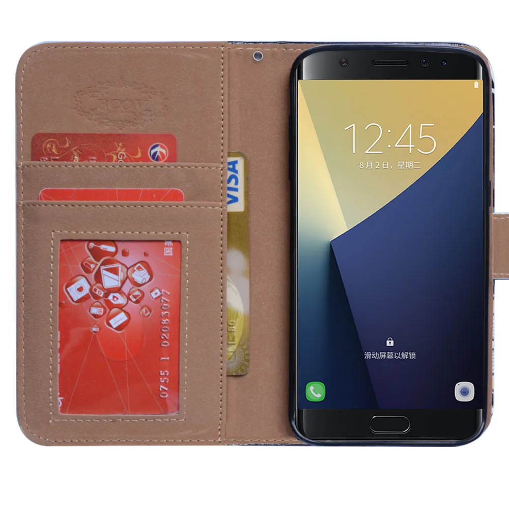 Bcov Cute Penguin Rabit Медведь Панда Bird Wallet Кожаный Чехол Case Для Samsung Galaxy S7/S7 Edge |
