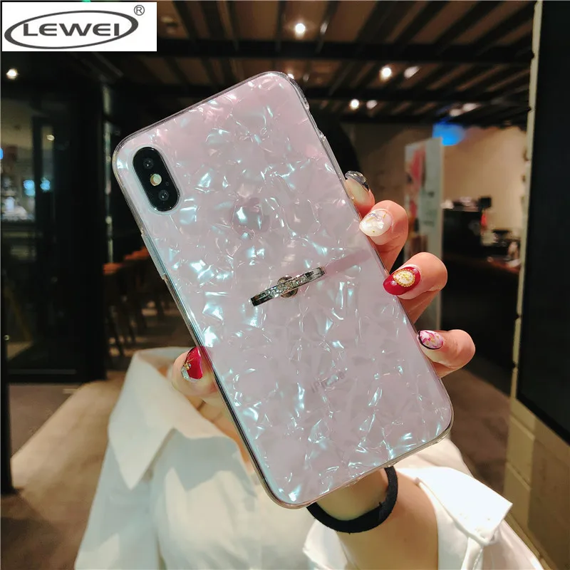 Блестящий чехол для телефона для iPhone 11 Pro 6s фотокамеры мгновенного действия 8 7 Plus X XS MAX мечта узор оболочки чехол s для iPhone XR Xs Max крышка с защитой от повреждений и кольцом держателем