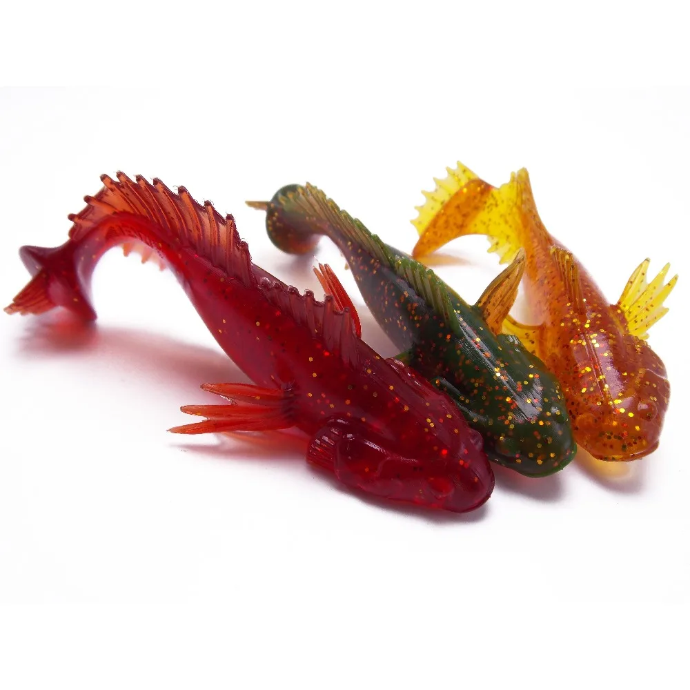 CATCHSIF 29 шт. Sculpin shad мягкий бычок весло хвост плавающие приманки и рыболовные черви Утяжеленные крючки