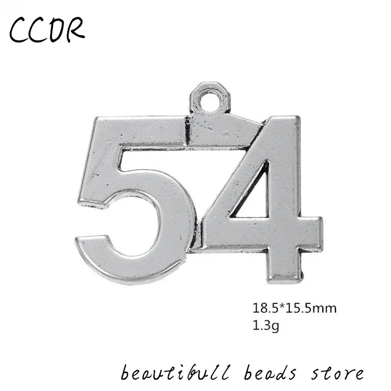 CCOR Новый 54 номер сплава кулон ожерелье брелок для ключей ювелирные аксессуары 20