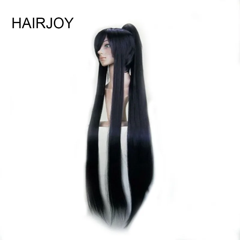 HAIRJOY Wig Synthetic Cosplay Wigs Long Ponytail Black Purple  Red Grey 4 Colors High Temperature Fiber Free Shipping