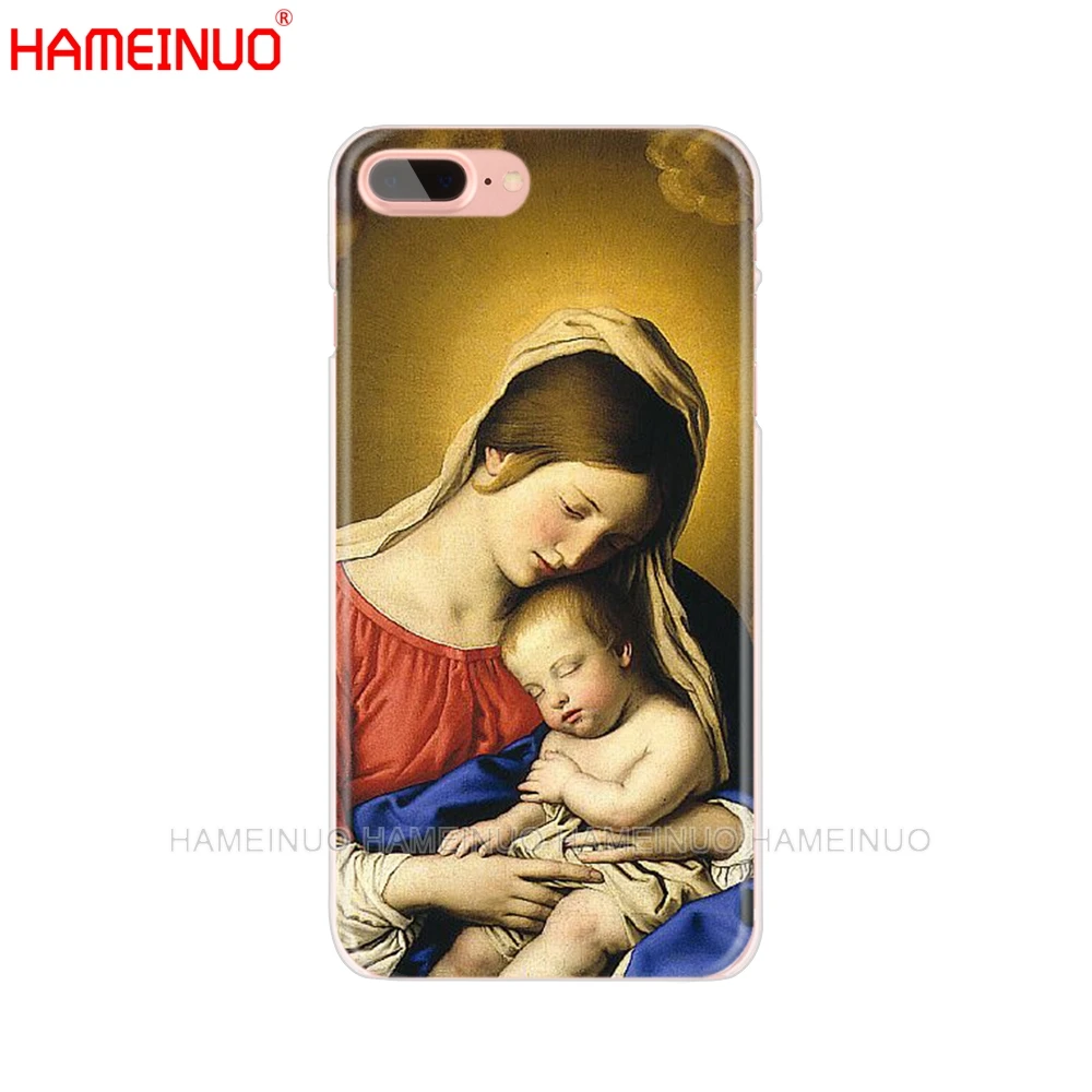 HAMEINUO Дева Мария христианские рождественские Чехлы для сотового телефона iphone X 8 7 6