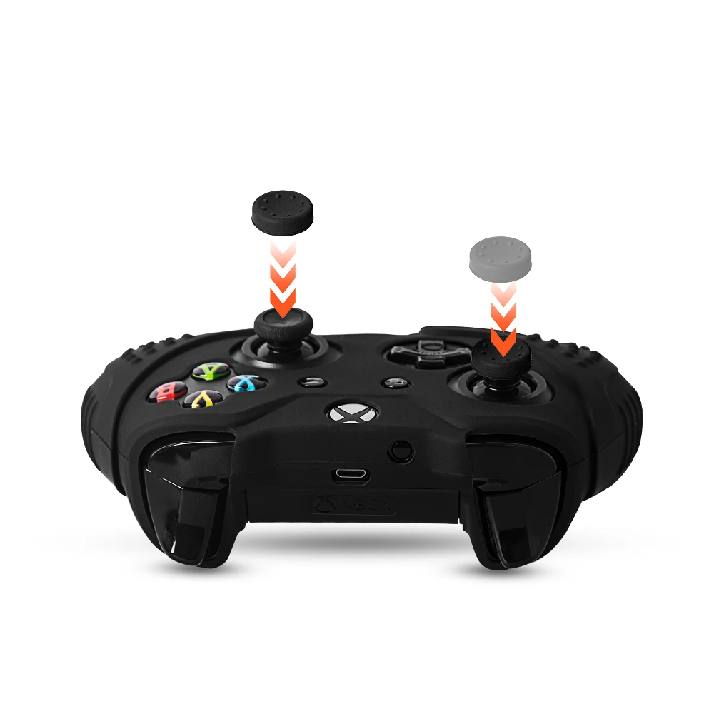 Силиконовый чехол CHINFAI для Microsoft Xbox One противоскользящий защитный one S контроллер X