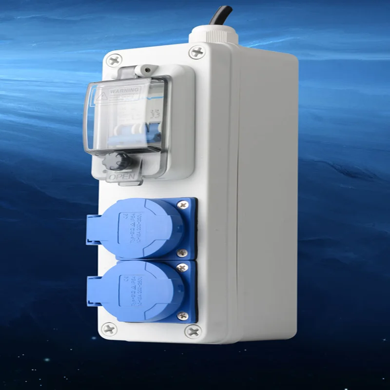 IP54 Строительная площадка выделенная водонепроницаемая розетка пластиковая комбинированная розетка многофункциональная розетка