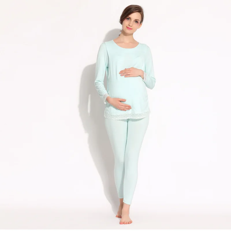 Пижама для беременных комплект домашней одежды кормления одежда сна и кормящих