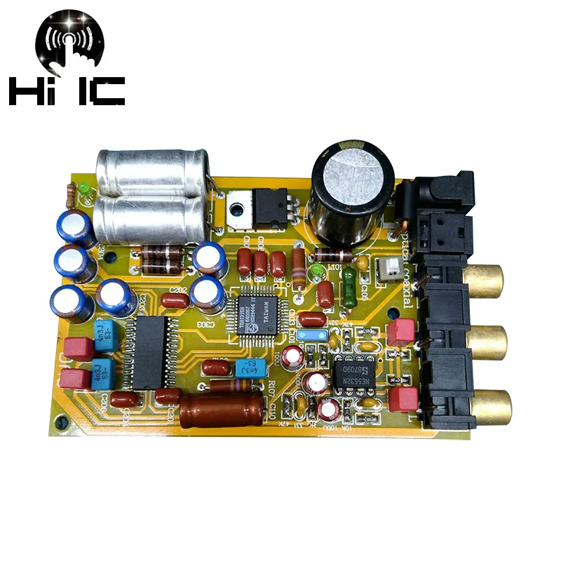 Olive HiFi аудио DAC декодер доска оптический коаксиальный вход аналоговый аудио выход декодер для CD DVD ТВ телеприставка DC12V