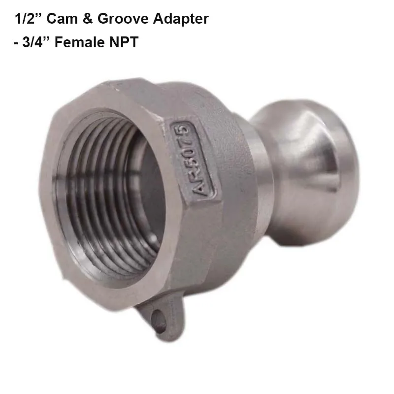 Brewer's 1/" Camlock Быстрый разъединитель Cam& Groove фитинг Homebrew пивной насос трубы
