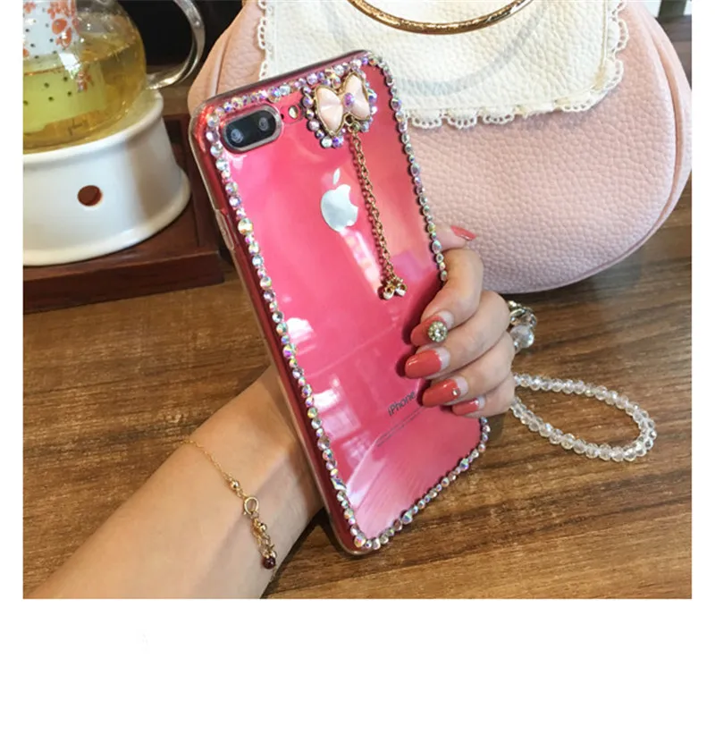 Блестящий чехол для телефона Apple iPhone 11 Pro MAX 5S SE 8 7 6 6S Plus X XS XR милая алмазная