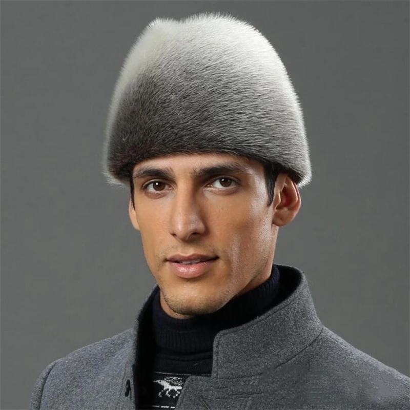 IANLAN Deluxe Для мужчин Полный Пелт морской лев Furskin шляпа президента натуральной морской лев меха Fedora Шапки зимой на открытом воздухе шляпа джентльмена IL00240