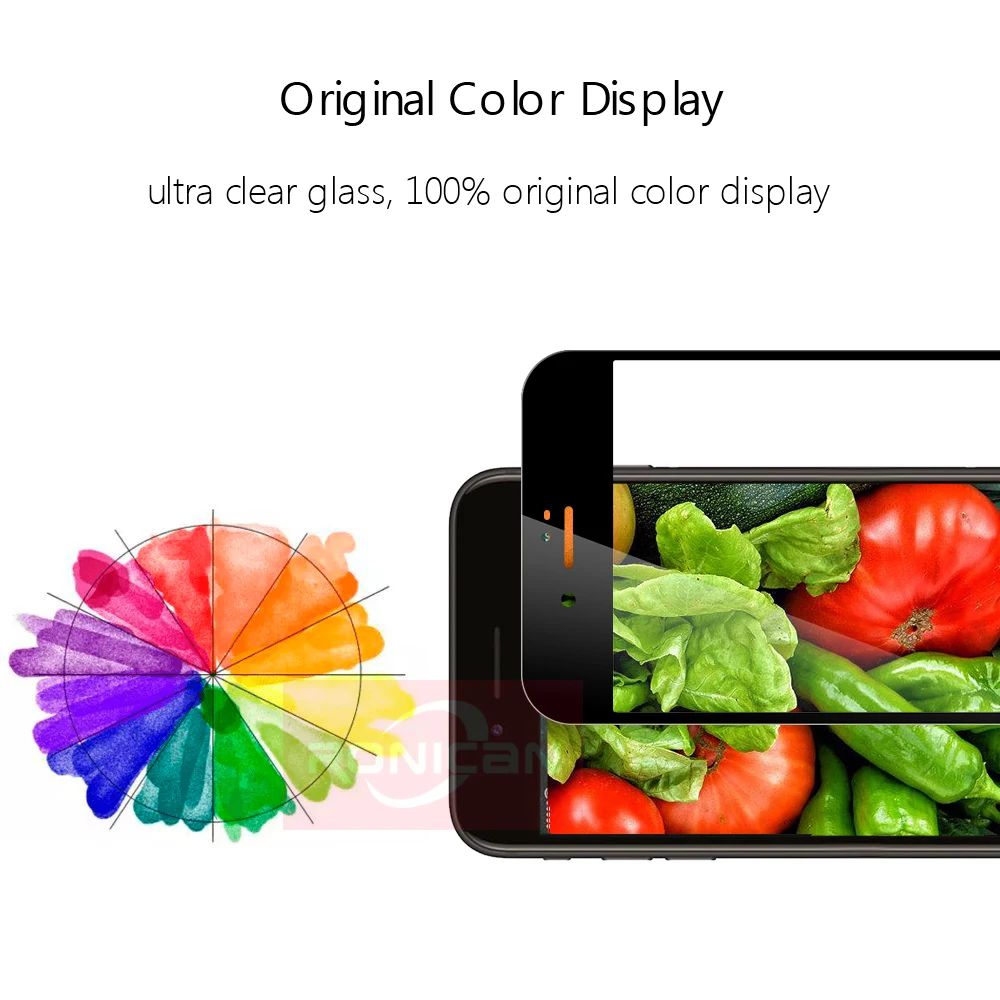 Закаленное 3d-стекло с полным покрытием для iPhone 7 8 Plus Защитная пленка экрана 6 6s 5 5s