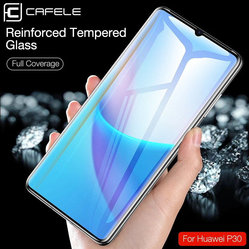 Cafele изогнутое полное покрытие Защита экрана для Huawei P30 pro 9D HD прозрачное