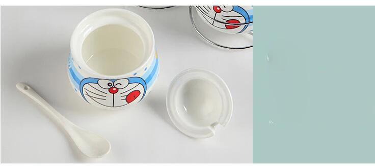 1 Набор мультяшных керамических Дораэмон цветок панда сахарница домашняя кухня