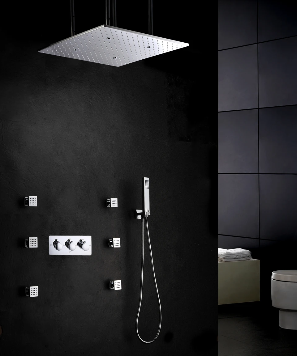 Смеситель для душа ванной комнаты 20 дюймов распылитель и дождесветодиодный