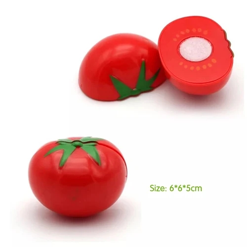 Tomatoes Вырезание ролевые игры Набор Обучающие приготовления пищи моделирование миниатюрная еда модель фрукты и овощи Дети кухня игрушка для детей - Цвет: Tomatoes