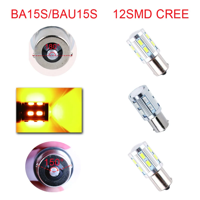1 шт. 1156 BA15S P21W BAU15S PY21W светодиодный 7440 W21W 7443 W21/5W ные лампы Автомобильные фары стоп
