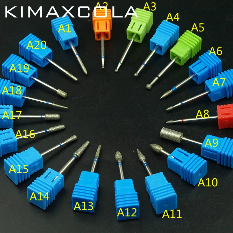 KIMAXCOLA 1 шт. 3/3" розовый керамический камень Burr сверло-резак для ногтей для профессионального маникюра электрические сверла аксессуары для ногтей