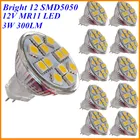 5X 3W MR11 Светодиодная лампа 12V DC Mini Cup GU4 лампа 12 SMD5050 теплый белый заменить галогенные 20W для домашнего освещения