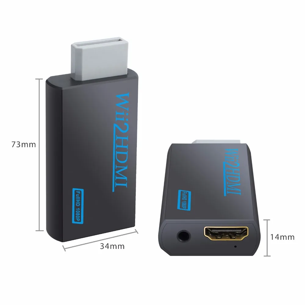 LiNKFOR wii к HDMI конвертер весы 2HDMI 720 P/1080 P видео адаптер 3 5 мм аудио адаптер|Кабели HDMI| |