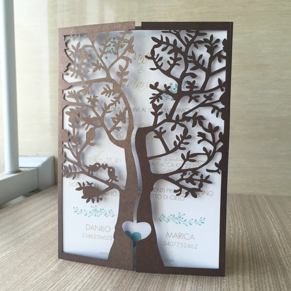 12 шт. свадебные пригласительные открытки Королевского синего цвета с лазерной