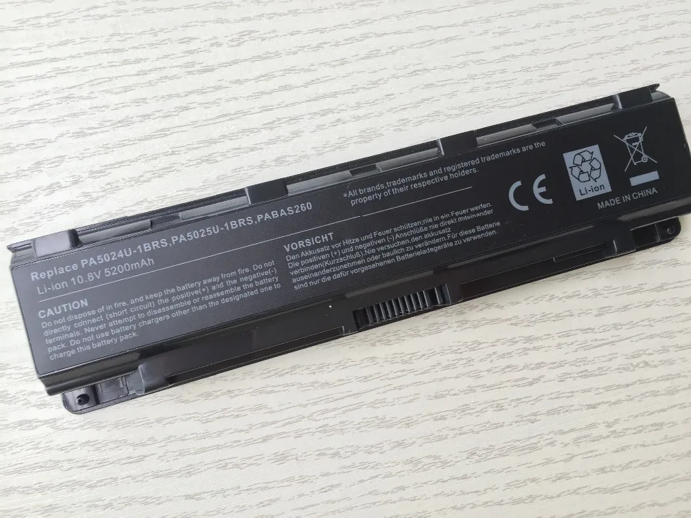Аккумулятор для ноутбука TOSHIBA Satellite C805 C855 C870 C875 L830 L850 L855 PA5024U 1BRS PA5023U PA5025U BRS|battery for