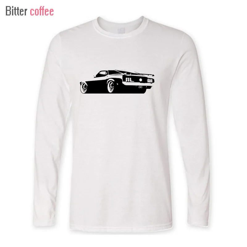 

NEW Autumn Hot Sale Men's Tops Tees Shirt Supercar Boyfriend's Male Men Printing Long sleeve Brand T-shirt European Size