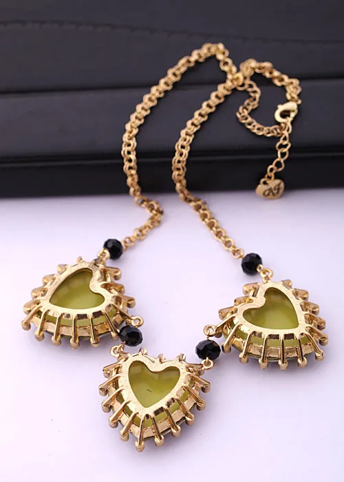 Модные аксессуары леопардовый принт сердце женское ожерелье оптовая продажа с