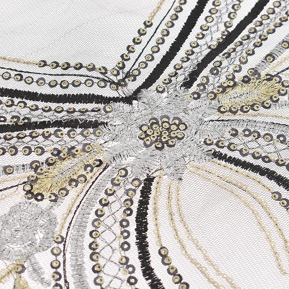 Новинка 2019 патчи с блестками и бисером для одежды воротник шеи швейные нашивки на