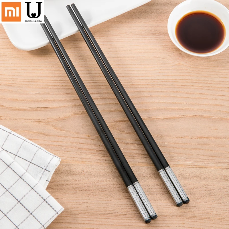 Xiaomi Chop палочки китайские медные покрытые рельефные для еды безопасные и