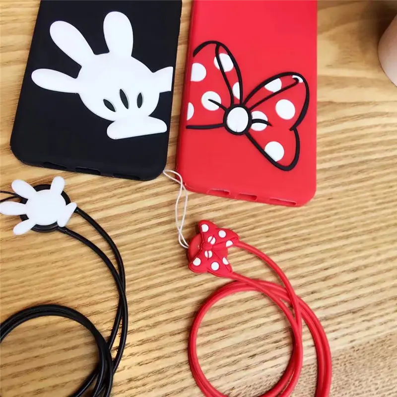 Q UNCLE Cartoon Minnie Mickey Mouse Soft Silicon Shockproof Phone Cases For Huawei P8 Lite P9 P10 lite Plus Mate 7 8 9 |