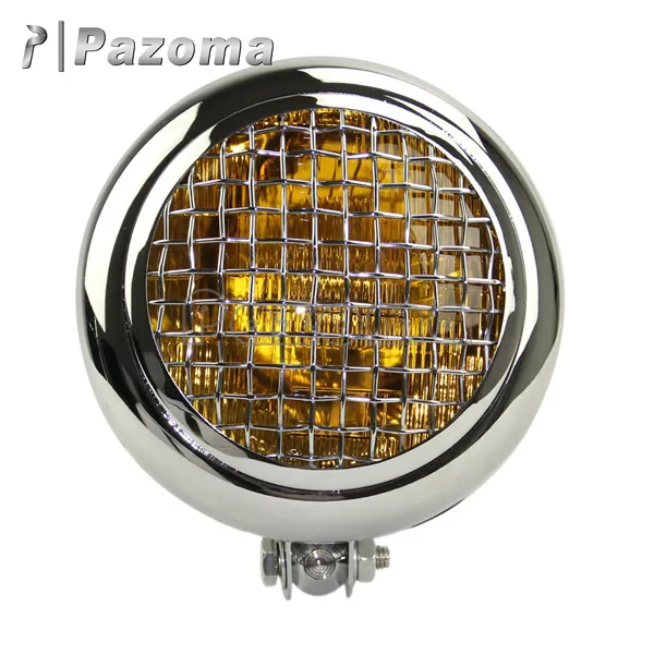 Хромированная сетчатая лампа для мотоциклов 5 75 дюйма передняя фара Bonneville Scrambler