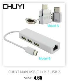CHUYI Мульти USB комбинированный usb-хаб 2 порта USB 2,0/3,0 с SD/TF кард-ридером USB Sliptter адаптер для microsoft Surface аксессуары