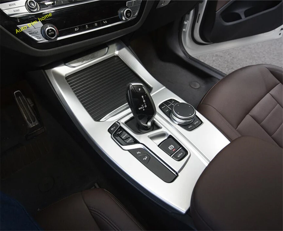 

Lapetus Accessories Gear Shift Box Stalls Panel Cover Trim Fit For BMW X3 G01 2018 2019 2020 2021 Matte / Carbon Fiber Look