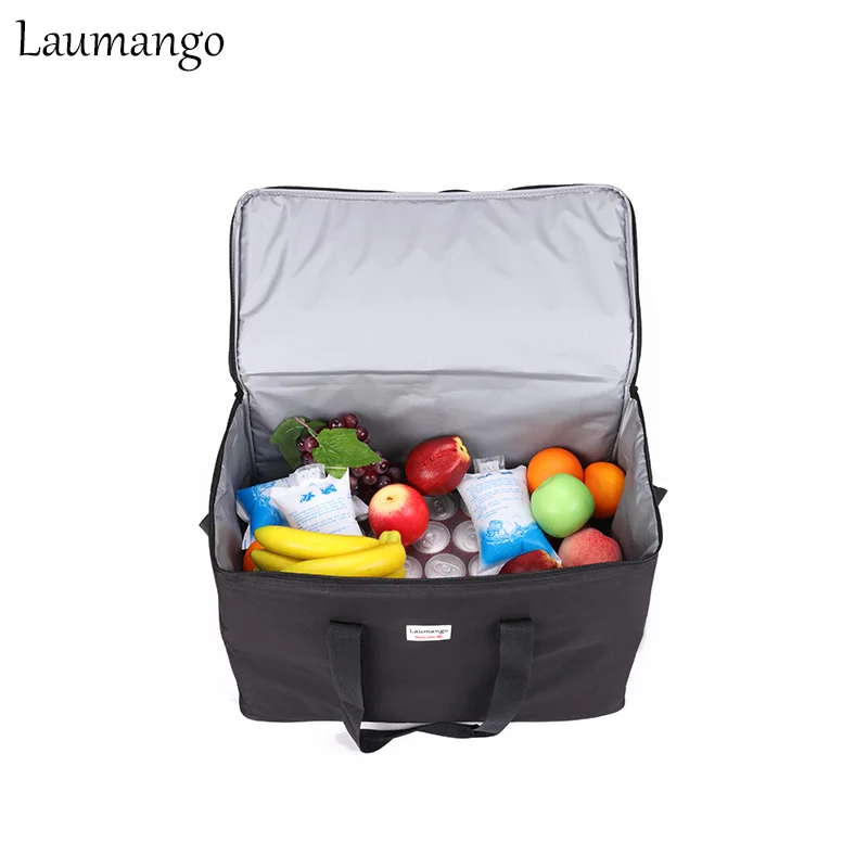 Laumango сверхбольшая емкость сумки охладители термоизолированные Bento Box вода еда