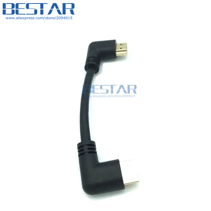 Левый или правый угловой HDMI 2,0 Мужской к HDMI правый левый локоть мужской удлинитель 10 см 50 см 1 м, HDMI 2,0 в Угловой кабель 4 к* 2 к@ 60 Гц