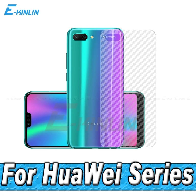 5 шт. 3D защита для задней панели из углеродного волокна HuaWei Honor 9X 10 8X Max 9 8 Lite 7S 7X