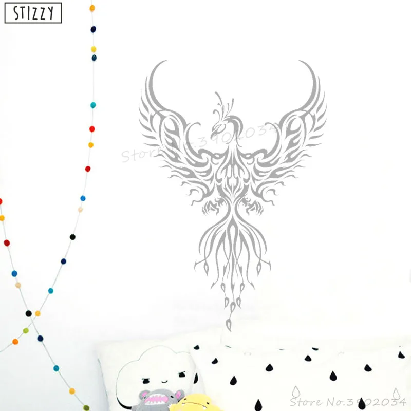 Настенная Наклейка stizzy Phoenix виниловые наклейки на стену Сказочный постер с