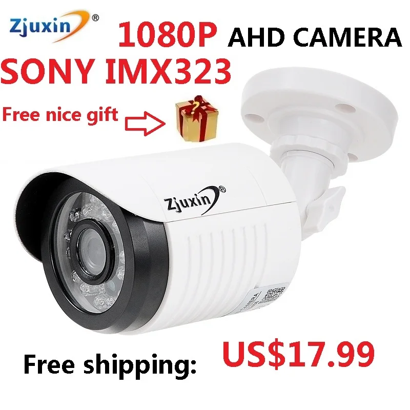 1 шт. zjuxin AHD камеры 1080 P 5*24 LED 2mp камера с HD 3.6 мм объектив V30 DSP + Sony imx323 Сенсор Добрый
