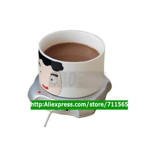 Best Gift! 40pcs/lot New 4 Port USB Hub Tea Coffee Beverage Electric Cup Mug Warmer Heater Pad for PC Laptop Free Shipping | Компьютеры и