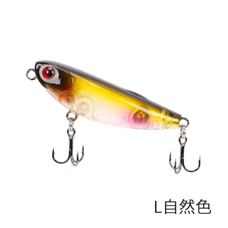 DW62-L TSURINOYA для рыбалки приманки DW62 50 мм 5g искусственная приманка жесткая наживка Топ воды плавающие, мини платья-карандаш на завязках - Цвет: DW62-L