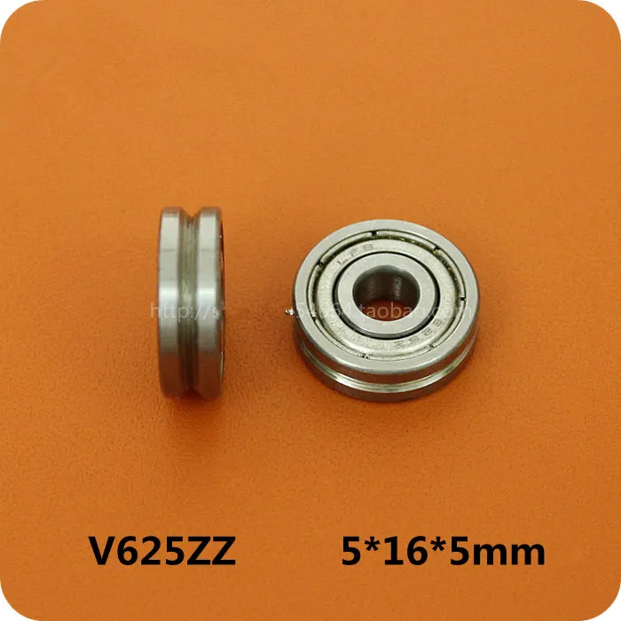 

Fixmee 10pc V625zz 5*16*5mm 0.5mm Deep Groove Vgroove HCS Sealed Ball Bearings