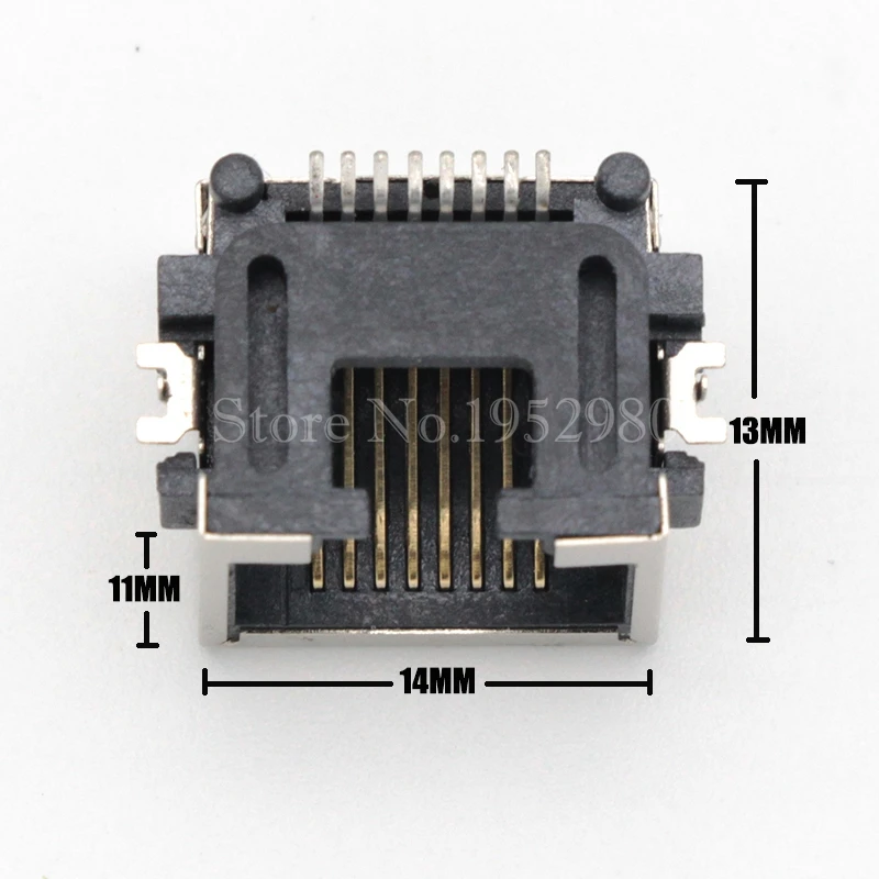 10 шт./лот RJ45 сетевой разъем Женский Ethernet 8Pin SMD офсетный стиль | Обустройство дома