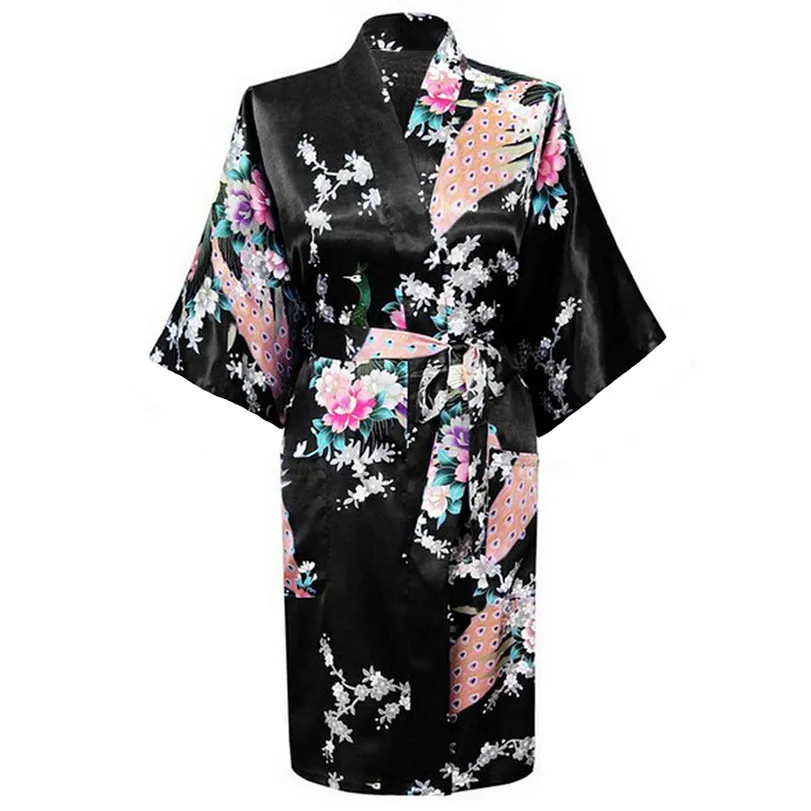 Женский халат кимоно с поясом юката размеры S M L XL XXL XXXL|peacock kimono|kimono bath robebath robe |
