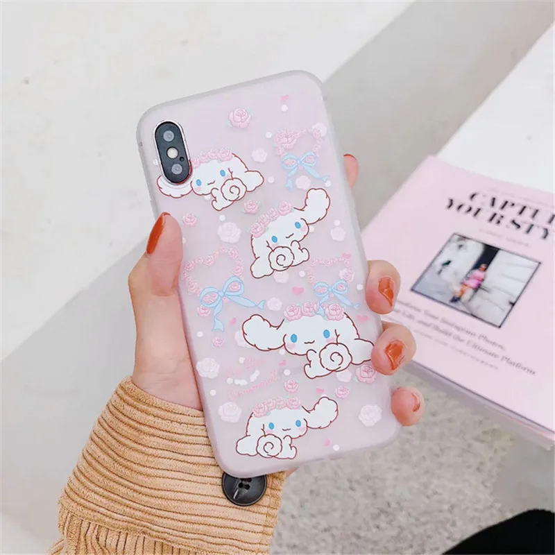 Японский милый мультяшный пудинг собака большие уши ПЭТ Телефон чехол для iphone 6 6s