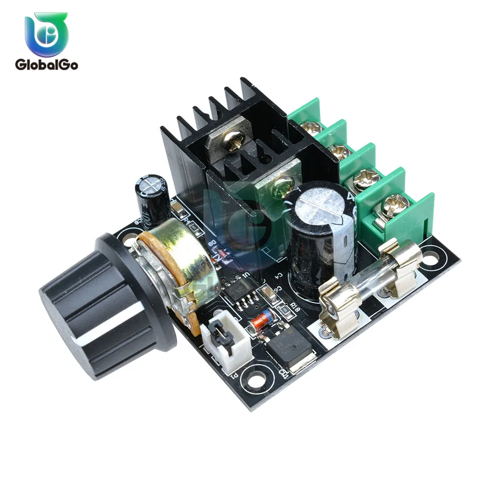 10A 12 V 40 Авто ШИМ тока мотор Скорость модуль контроллера с ручка переключателя DC