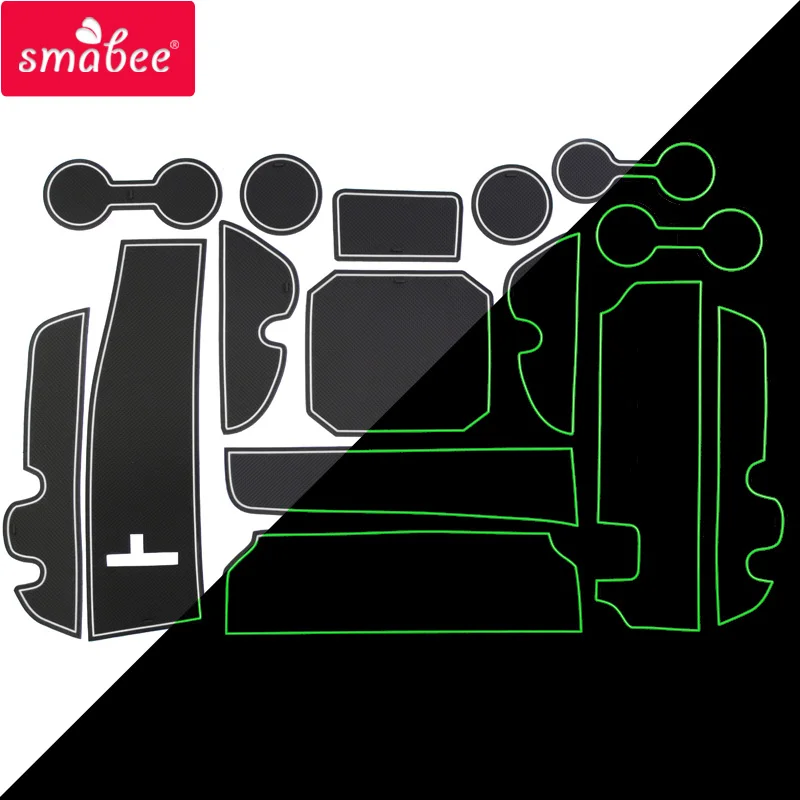 

Smabee Anti-Slip Gate Slot Mat Rubber for Toyota Highlander 2014 2015 2016 2017 2018 2019 XU50 Kluger Accessories Car Stickers