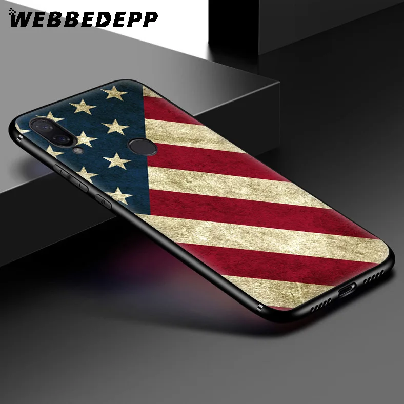 WEBBEDEPP American flag USA Soft Case for Xiaomi Redmi K20 7A 4A 4X 5 5A 6 6A S2 Note 8 4 7 Pro Plus Prime |